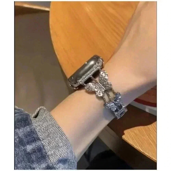 Stainless Steel Butterfly Watch Band - Picture 2 of 4